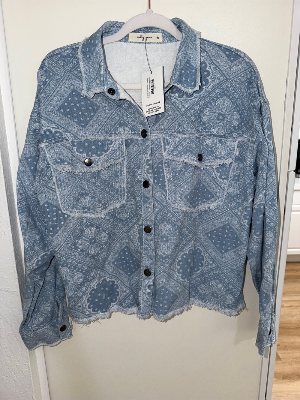 NWT Molly Green Dakota Denim Jacket | M